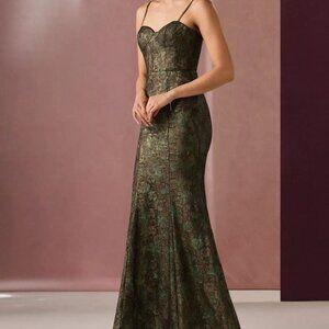 Shayel Black Gold Maxi Dress (NWT)